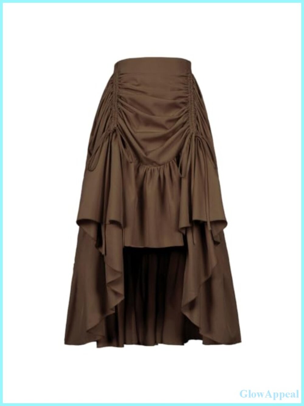 Women's Steampunk Pirate High-Low Bustle Skirt Renaissance Victorian